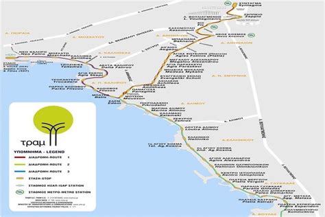 Trams in Athens - Lines, map, fares and timetable