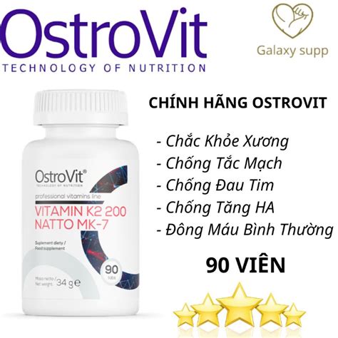 Ostrovit Vitamin K2 200 Natto MK 7 Strong Bone And Joint Cardiovascular