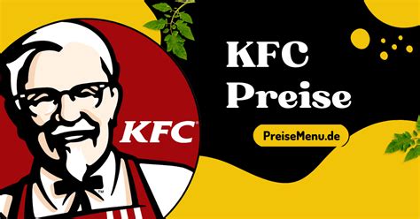 Kfc Preise Preisliste Preisemenu