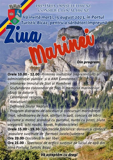 Ziua Marinei Pe Lacul Izvorul Muntelui Din Bicaz