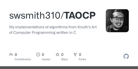 Github Swsmith Taocp My Implementations Of Algorithms From Knuth