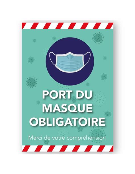 Adh Sif Et Panneau Port Du Masque Obligatoire