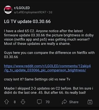 Actualizado Problema Con Los Televisores OLED LG C2 Y G2 Con Niveles