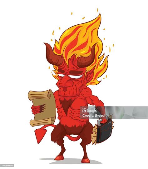 Red Devil Character Vector Stock Illustration Download Image Now