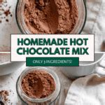 Homemade Vegan Hot Chocolate Mix Plant Based On A Budget