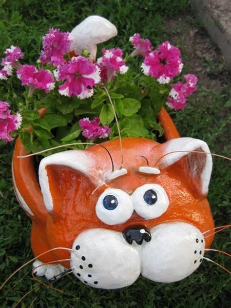 Садовый горшок Кот | Кот и кошка