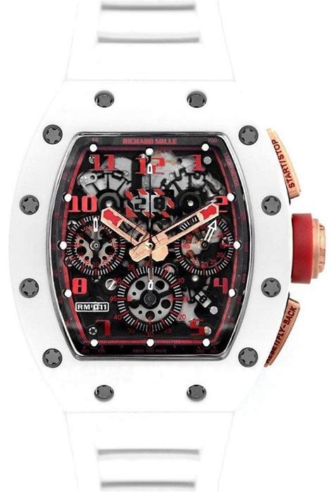 Richard Mille Rm Automatic Flyback Chronograph White Demon Rm