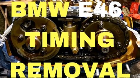 BMW E46 M52TU M54 Timing Chain And Head Bolts Removal YouTube