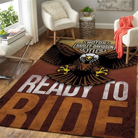 Harley Davidson RugRound Rugs Square Rug Harley Davidson | Etsy