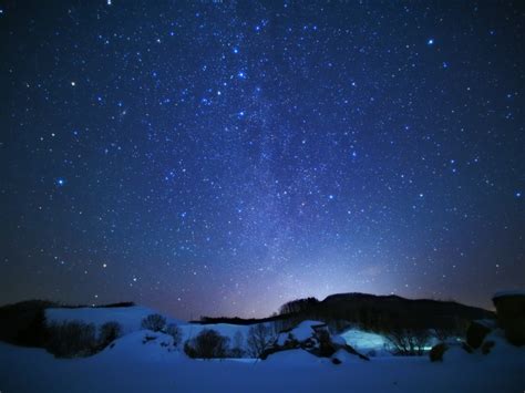 雪原と天の川 By Emudai （id：10159530） 写真共有サイト Photohito