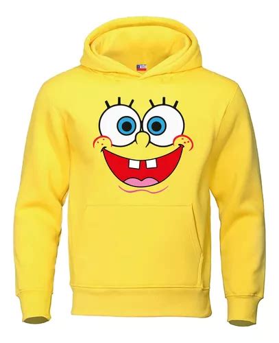 Poleron Bob Esponja Ni Os Y Adultos Estampado Dtf Cuotas Sin Inter S