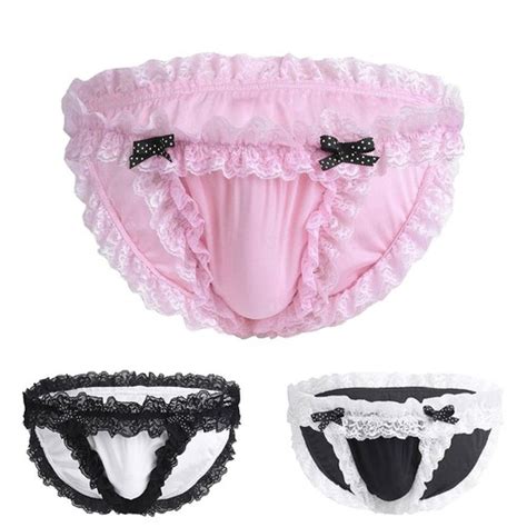 Sous V Tements Homme Sophistiqu Bord Dentelle Avec Poche Et Style Lingerie EBay