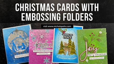 Christmas Cards With Embossing Folders Simon Says Stamp Youtube