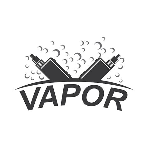 Logotipo De Vapor O Vape Vector Premium