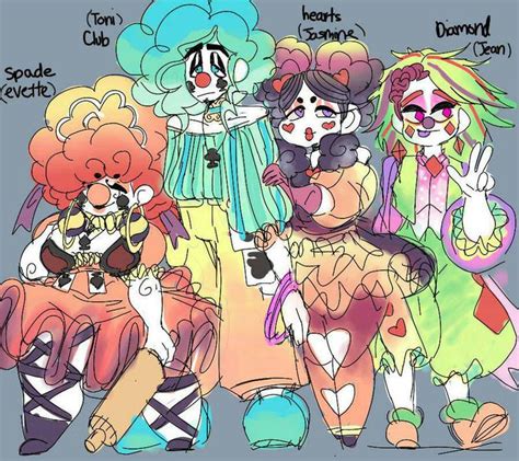 New Clown Ocs By Mirchancey Clown Illustration Character Design