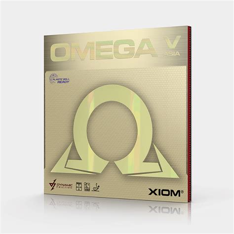 Borracha para raquete de tênis de mesa marca XIOM Omega 5 Asia