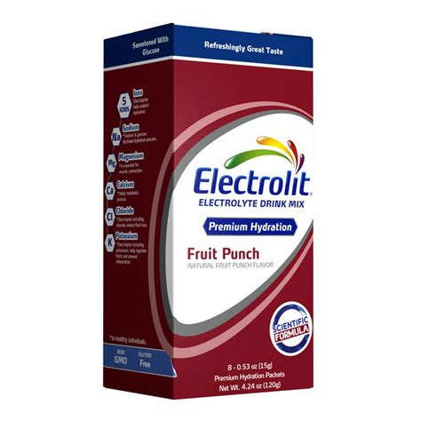 Electrolit Powder Powder Drink Mix Fruit Punch 1 Box Of 8 Packets 0 53 Oz Delivery Or Pickup