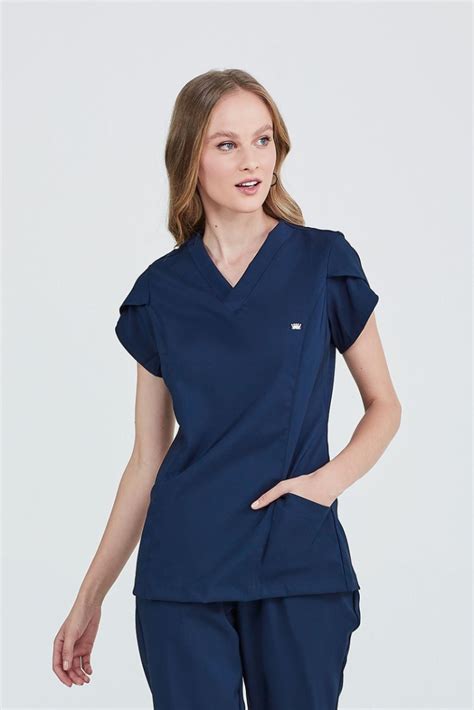 SCRUB SARAH FEMININO AZUL MARINHO Dental Mais