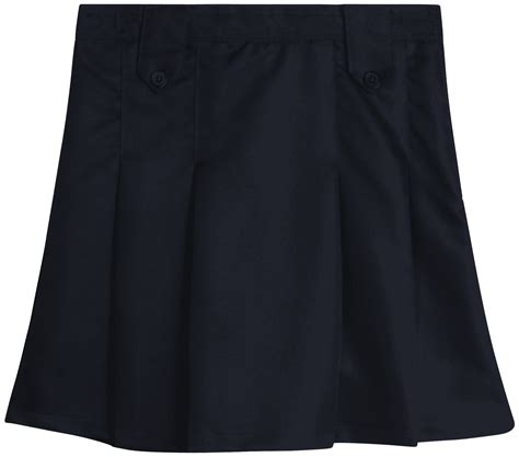 Beverly Hills Polo Club Girls School Uniform Skirt Belted Two Tab