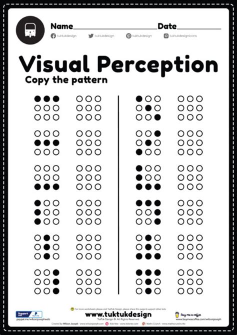 Visual Tracking Worksheets Worksheets For Kindergarten