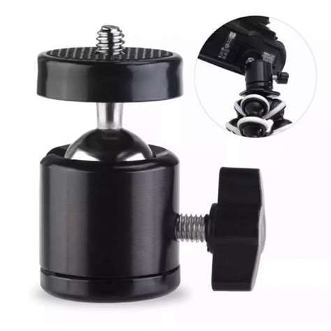 Screw Inch Camera Tripod Mini Ball Head Hot Shoe Adapter Accessory