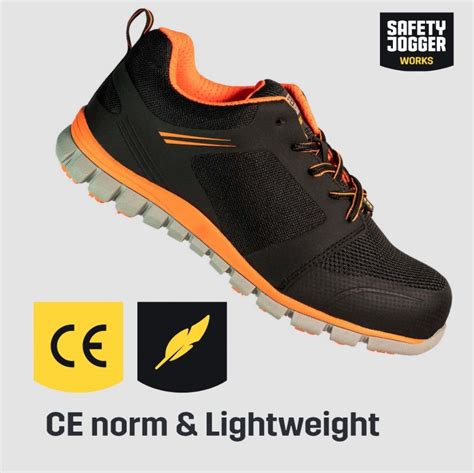 Safety Jogger Ligero Orange Extremely Light Low Cut Esd Safety Shoe