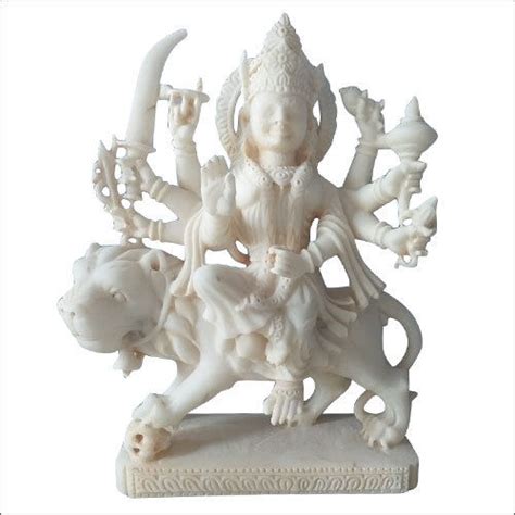 White Marble Lord Sherawali Mata Marble Statue At Best Price In Alwar