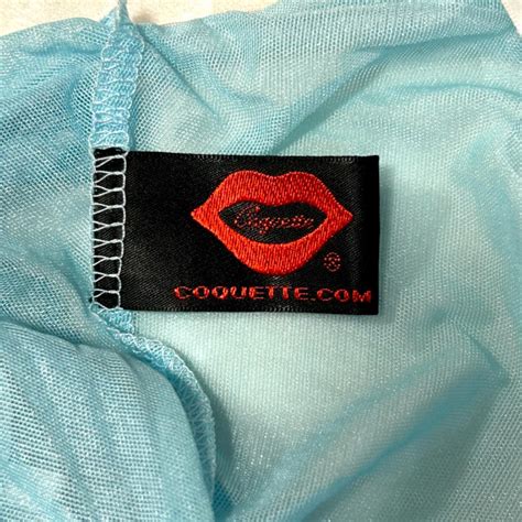 Blue Coquette Lingerie Babydoll Top With Bows Depop