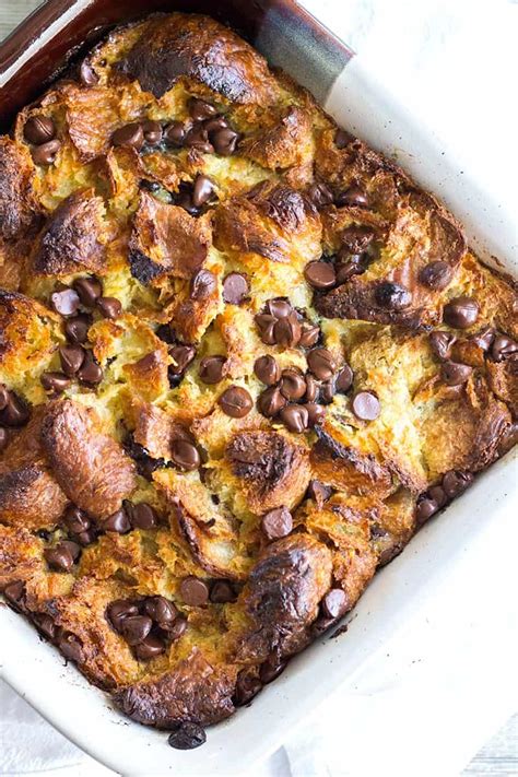 Chocolate Croissant Bread Pudding With Video • Bread Booze Bacon