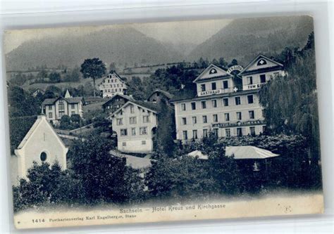 Sachseln Hotel Kreuz Kirchgasse X Manuskript Papierantiquit T