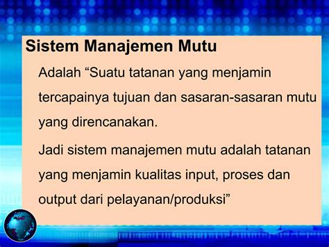 Overview Sistem Manajemen Mutu Iso 9001 2015 Training Sistem