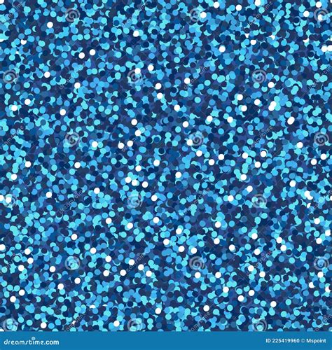 Blue Glitter Seamless Pattern Shiny Party Background With Blue Shimmer