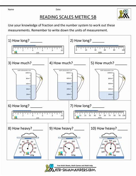 Measuring Liquid Volume Worksheet 2 Grade