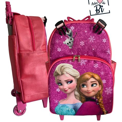 Kit Mochila Escolar Frozen Elo Produtos Especiais