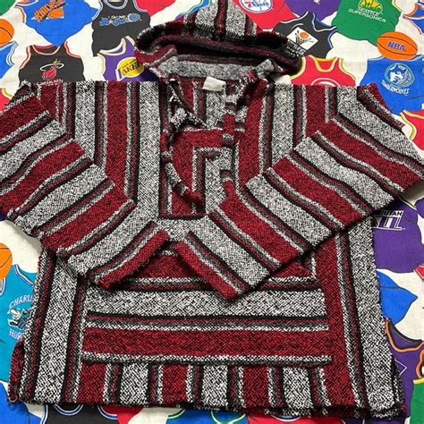 Vintage | Shirts | Vintage Baja Drug Rug Hoodie | Poshmark