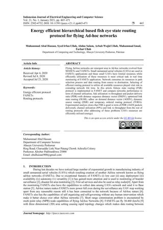 Energy Efficient Hierarchical Based Fish Eye State Routing Protocol For