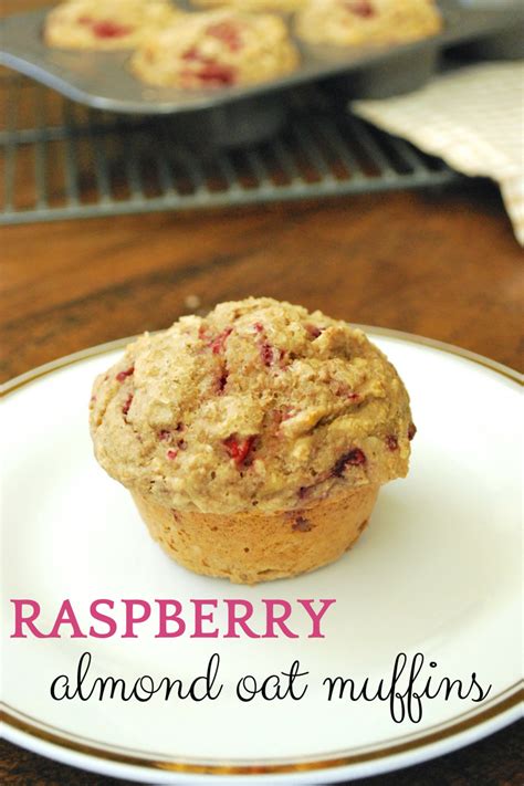 NourishRDs Raspberry Almond Oat Muffins