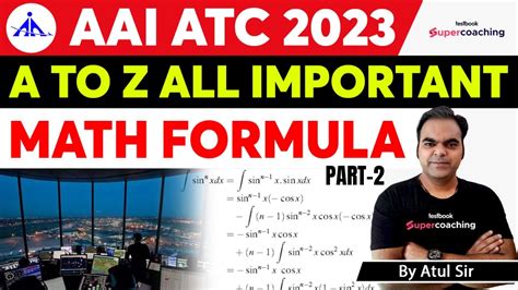 Aai Atc Maths Formula A To Z Most Important Formulas Part Aai