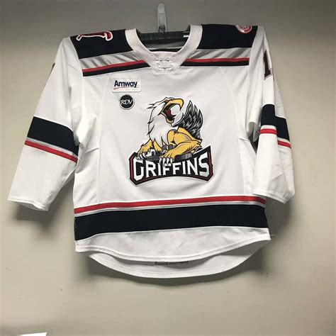 AHL Authentic - Grand Rapids Griffins Regular Season Jersey worn and Signed by #11 Filip Zadina