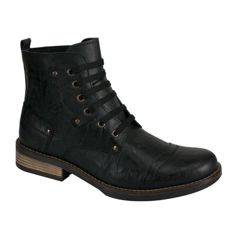 Botas Casuales Caballero Locman Negras Originales Id A En