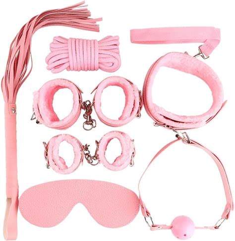 Amazon Sexy Leather Bdsm Kits Plush Sex Bondage Gear Handcuffs Sex