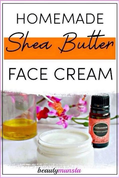 Diy Shea Butter Face Cream For Silky Skin Beautymunsta Free Natural