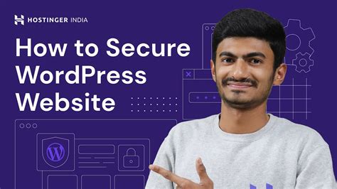 How To Secure Wordpress Website Hostinger India Youtube