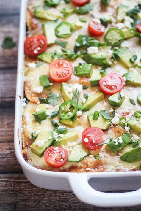 Bulgur Black Bean And Mushroom Enchilada Casserole Via