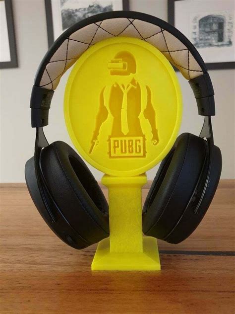 Download Free Stl File Pubg Headset Stand Playerunknown S Battlegrounds • 3d Printing Template