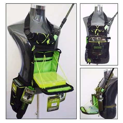 LumiParty Multifunction Large Capacity Fishing Tackle Storage Bags Waist Chest Bag Fly Fishing ...