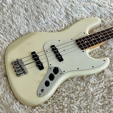 1986 Squier Mij Olympic White Jazz Bass Reverb