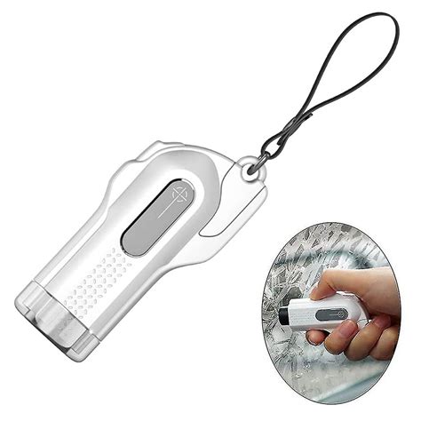 Emergency Keychain Car Escape Tool, 2-in-1 Seatbelt Cutter & Window