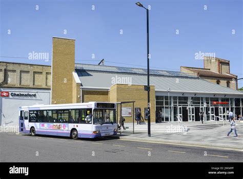 Bus outside Chelmsford Railway Station - Chelmsford, Essex, England, UK ...