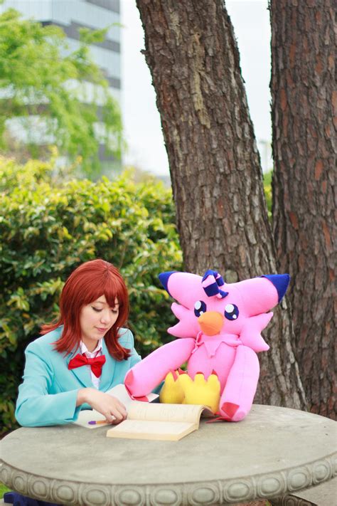 Sora Holds Biyomon: Digimon Tri Cosplay by firecloak on DeviantArt